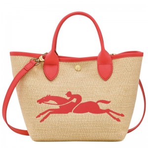 Basket Bag Longchamp Le Panier Pliage S Feminino Vermelhas | 1670-XVEGP