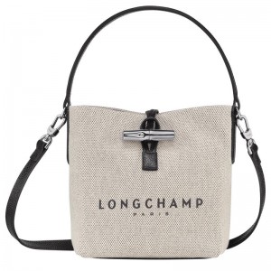 Bolsa Balde Longchamp Essential XS Feminino Branco | 0167-YUOPL