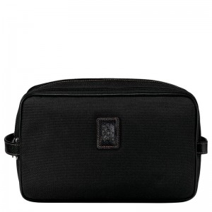 Bolsa Higiene Longchamp Boxford Feminino Pretas | 5947-DHPUR