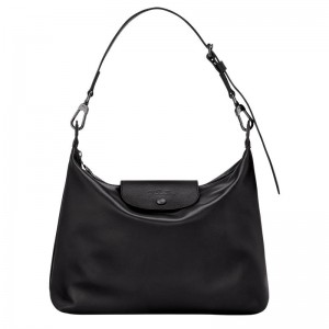 Bolsa Hobo Longchamp Le Pliage Xtra M Feminino Pretas | 5160-ABJWL