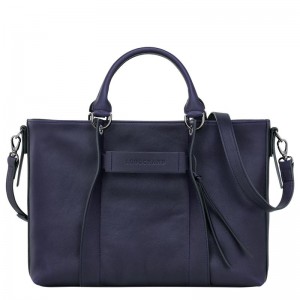 Bolsa de Mão Longchamp 3D L Feminino Roxo | 0354-CBWZH