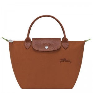 Bolsa de Mão Longchamp Le Pliage Green S Feminino Marrom | 9586-KJTLW