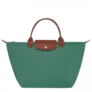 Bolsa de Mão Longchamp Le Pliage Original M Feminino Verdes | 7982-KWOXY