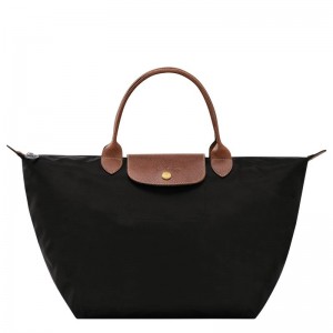 Bolsa de Mão Longchamp Le Pliage Original M Feminino Pretas | 9481-STYKE