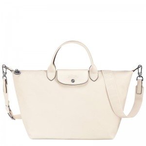 Bolsa de Mão Longchamp Le Pliage Xtra L Feminino Branco | 0743-EYSNB