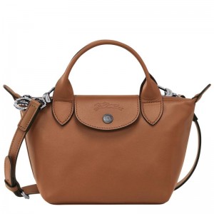 Bolsa de Mão Longchamp Le Pliage Xtra XS Feminino Marrom | 5874-FGXVO