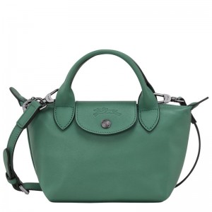 Bolsa de Mão Longchamp Le Pliage Xtra XS Feminino Verdes | 8650-UQEJX