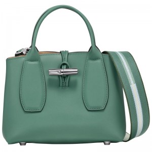 Bolsa de Mão Longchamp Roseau S Feminino Verdes | 9275-BFVAN
