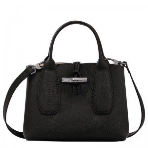 Bolsa de Mão Longchamp Roseau S Feminino Pretas | 4750-YXHSW