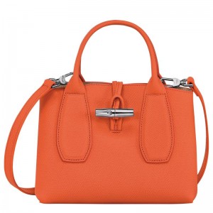 Bolsa de Mão Longchamp Roseau S Feminino Laranja | 3701-MWYDP