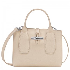 Bolsa de Mão Longchamp Roseau S Feminino Branco | 9256-PSFHG