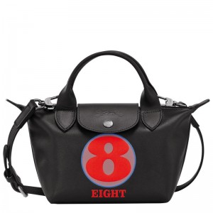 Bolsa de Mão Longchamp x Robert Indiana XS Feminino Pretas | 1985-NUXQA