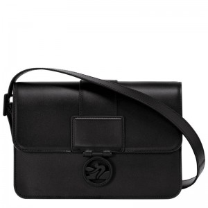 Bolsas Crossbody Longchamp Box-Trot M Feminino Pretas | 9372-FZKNT