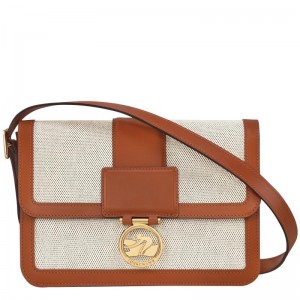Bolsas Crossbody Longchamp Box-Trot M Feminino Marrom | 2965-JRYEB