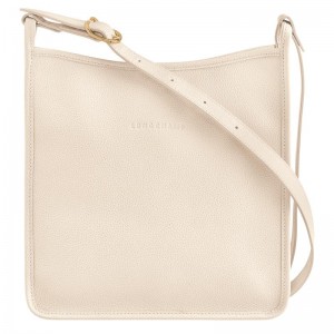Bolsas Crossbody Longchamp Le Foulonné M Feminino Branco | 7162-AJSRG