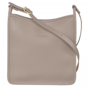 Bolsas Crossbody Longchamp Le Foulonné M Feminino Cinzentas | 7634-MXQAC