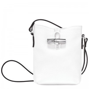 Bolsas Crossbody Longchamp Roseau XS Feminino Branco | 0467-SBVMQ