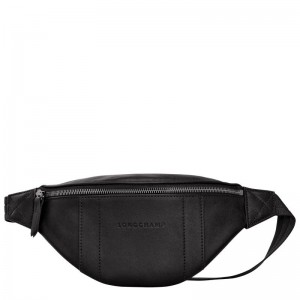 Bolsas De Cintura Longchamp 3D S Feminino Pretas | 0382-BPVXU