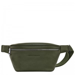Bolsas De Cintura Longchamp Le Foulonné M Masculino Caqui | 5089-RKZPD