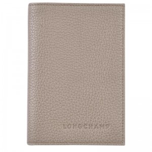 Bolsas De Viagem Longchamp Le Foulonné Passport cover Masculino Cinzentas | 7213-DUGLA