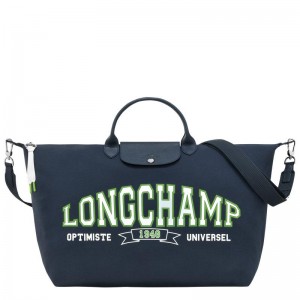 Bolsas De Viagem Longchamp Le Pliage Coleções Masculino Azul Marinho | 5824-EIPRF