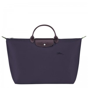 Bolsas De Viagem Longchamp Le Pliage Green S Masculino Roxo | 5039-JIWZS