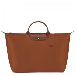 Bolsas De Viagem Longchamp Le Pliage Green S Feminino Marrom | 4259-PGTWB