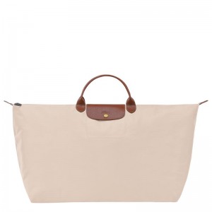 Bolsas De Viagem Longchamp Le Pliage Original M Feminino Branco | 6475-EUGTD