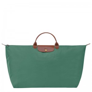 Bolsas De Viagem Longchamp Le Pliage Original M Feminino Verdes | 1560-KMVAD