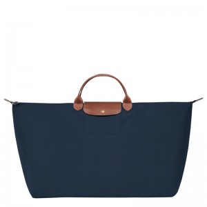 Bolsas De Viagem Longchamp Le Pliage Original M Feminino Azul Marinho | 4972-QMZTH