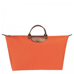 Bolsas De Viagem Longchamp Le Pliage Original M Masculino Laranja | 3760-DTHGE