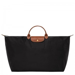 Bolsas De Viagem Longchamp Le Pliage Original M Masculino Pretas | 1743-QFRAY