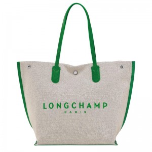 Bolsas Tote Longchamp Essential L Feminino Verdes | 5074-FGHJE