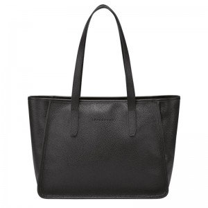 Bolsas Tote Longchamp Le Foulonné L Feminino Pretas | 6351-CVQFB