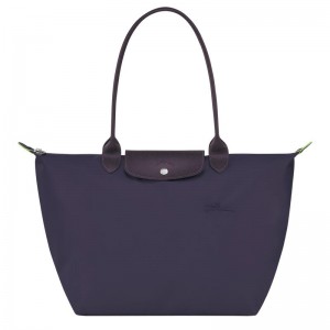 Bolsas Tote Longchamp Le Pliage Green L Feminino Roxo | 4801-DMALV