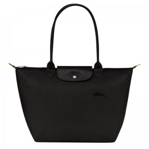 Bolsas Tote Longchamp Le Pliage Green L Feminino Pretas | 6834-XSMVQ