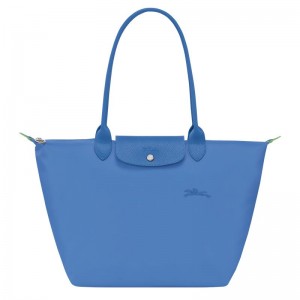 Bolsas Tote Longchamp Le Pliage Green L Feminino Azuis | 4589-RCUND