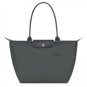 Bolsas Tote Longchamp Le Pliage Green L Feminino Cinzentas | 5308-LDFSI