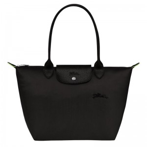 Bolsas Tote Longchamp Le Pliage Green M Feminino Pretas | 0569-NYCFV
