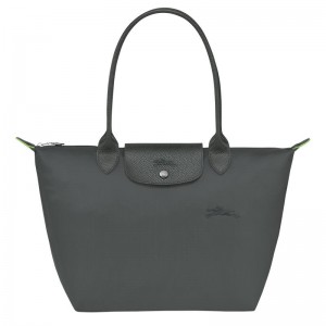 Bolsas Tote Longchamp Le Pliage Green M Feminino Cinzentas | 8793-LUHJQ