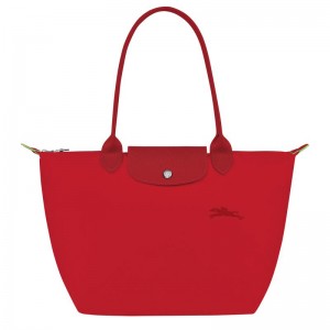 Bolsas Tote Longchamp Le Pliage Green M Feminino Vermelhas | 3174-ETVOU