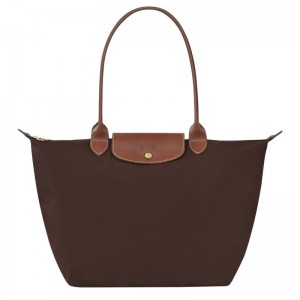 Bolsas Tote Longchamp Le Pliage Original L Feminino Marrom | 0954-GIODN