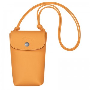 Capa Longchamp Le Pliage Xtra with leather lace Feminino Abricó Laranja | 6539-BDFKI