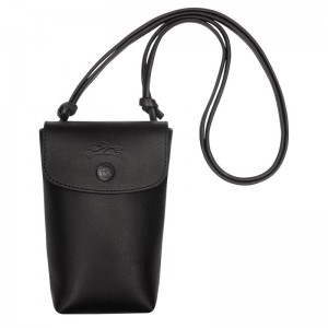 Capa Longchamp Le Pliage Xtra with leather lace Feminino Pretas | 9768-YKHUQ