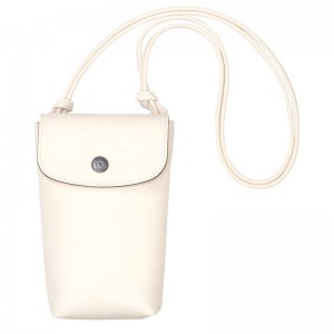 Capa Longchamp Le Pliage Xtra with leather lace Feminino Branco | 7039-RBNXL