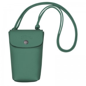 Capa Longchamp Le Pliage Xtra with leather lace Masculino Verdes | 0341-MITCA