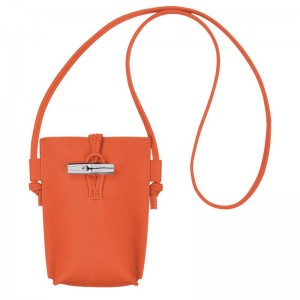 Capa Longchamp Roseau with lace Feminino Laranja | 6408-EJBUM