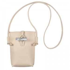 Capa Longchamp Roseau with lace Feminino Branco | 0179-ETYVF
