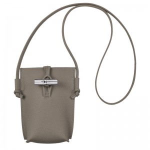 Capa Longchamp Roseau with lace Masculino Cinzentas | 6157-QGOCN