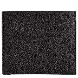 Carteiras Longchamp Le Foulonné Masculino Pretas | 9358-WJONP